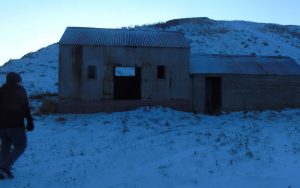 Building in snow